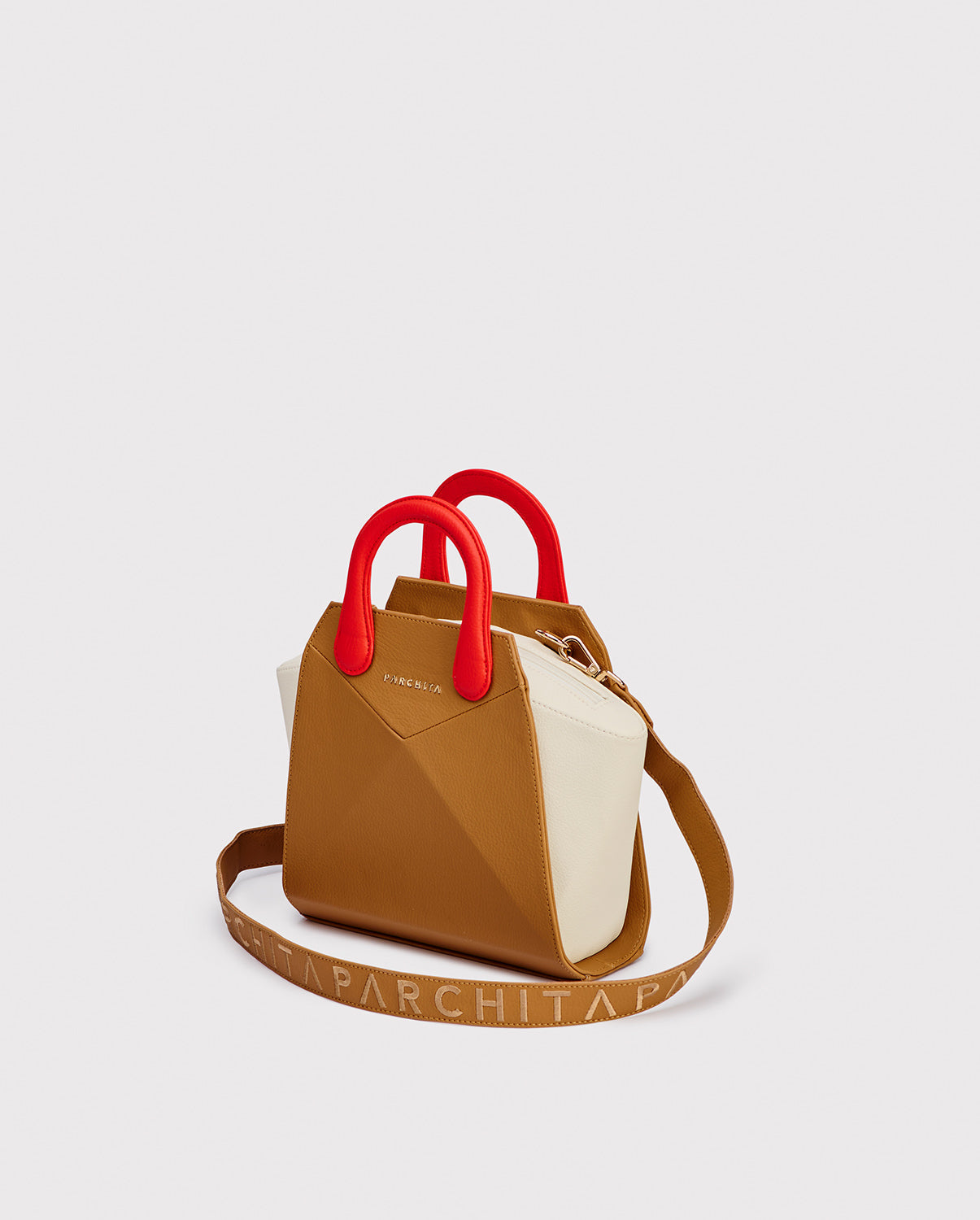 Croma Camel Red Handbag