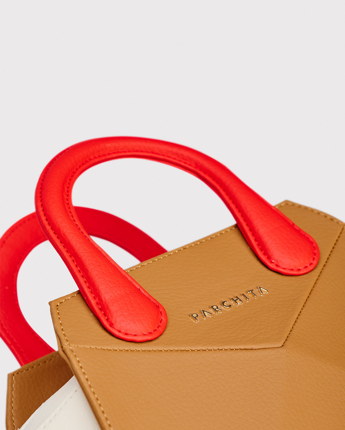 Croma Camel Red Handbag