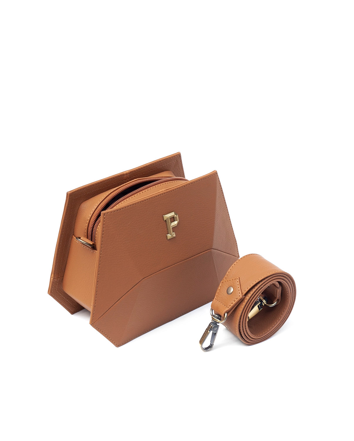 Simona Camel Handbag