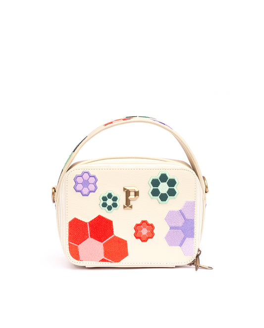 Perry Fil Coupe Mini Bag In Natural / Multi Color