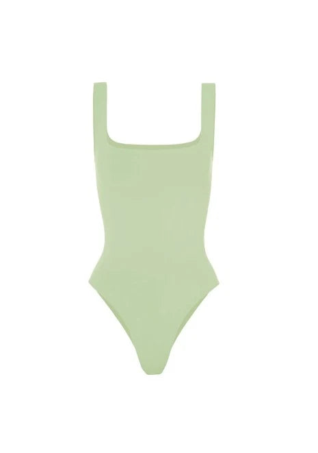 Plain Square Neck Tank Bodysuit