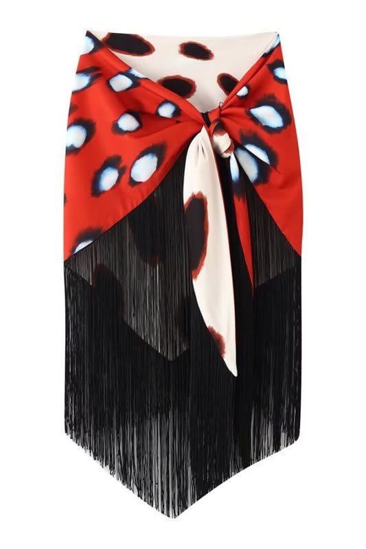 Polka Dot Fringe Sarong