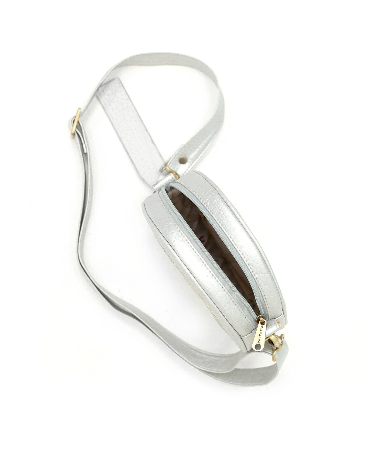 Bandolera Disco Plata Handbag