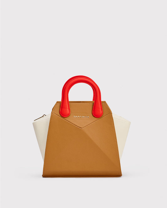 Croma Camel Red Handbag
