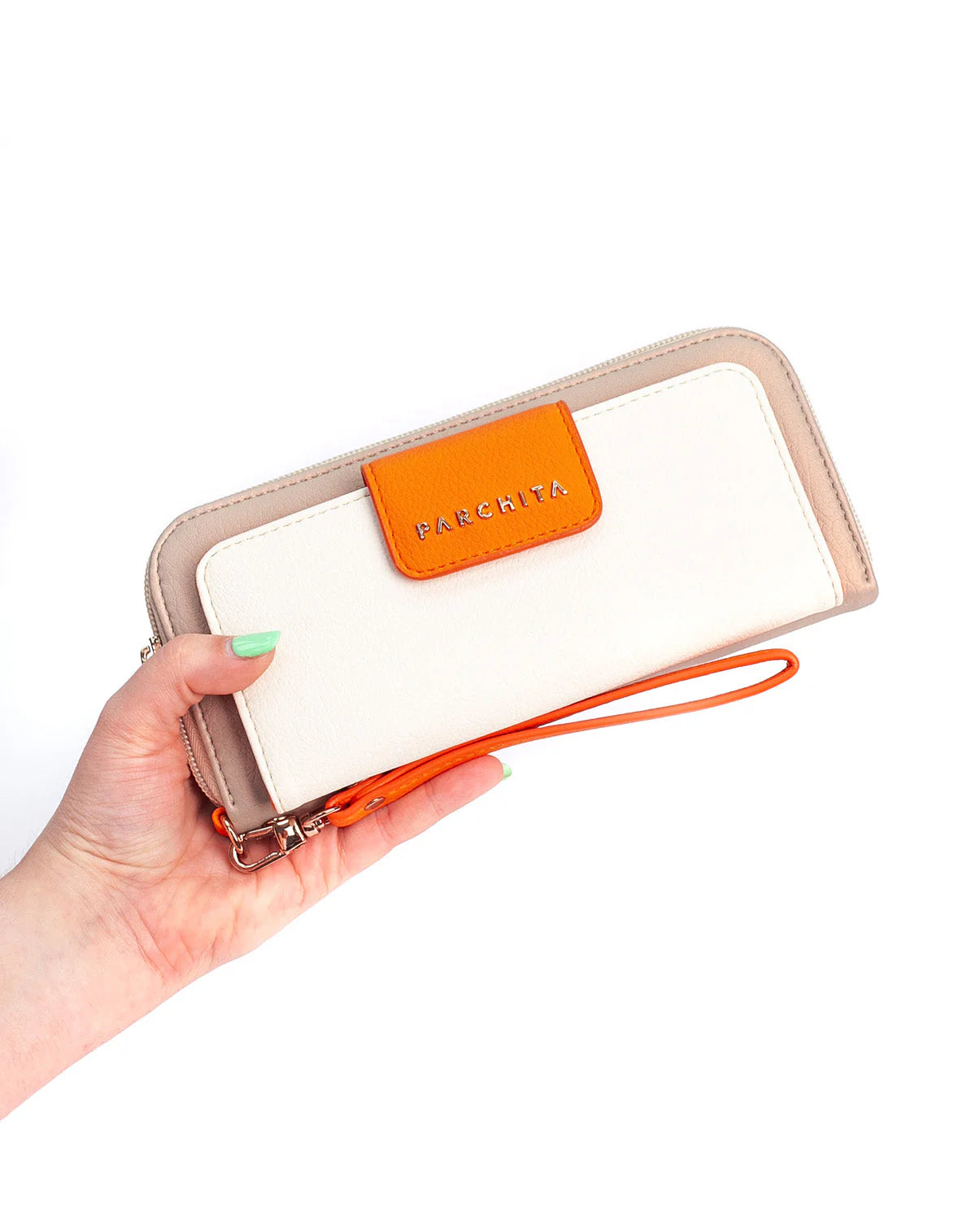 Billetera Juana Ivory Champagne