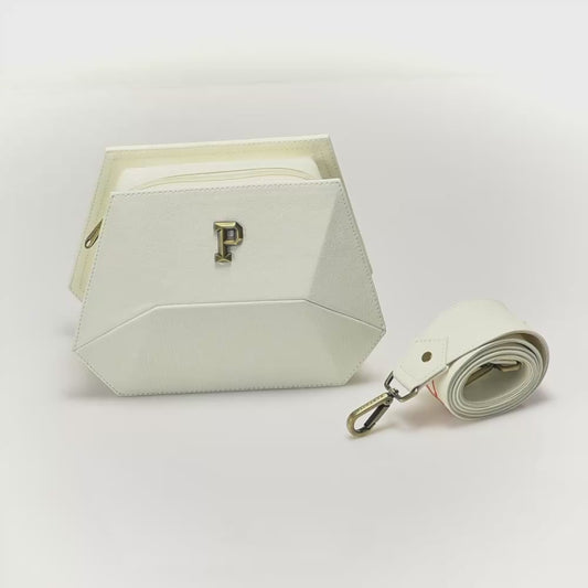 Simona white handbag